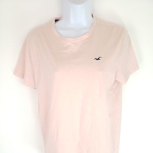 Hollister Womens T-shirt Light Pink S
